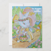 Grandmor and Grandads Personlig Påsk Card