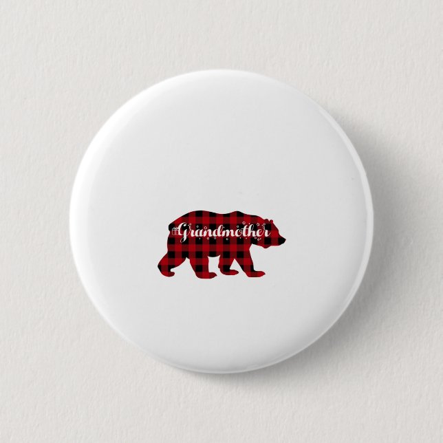 Grandmor Bear Buffalo Red Play Matching Family Knapp (Framsida)