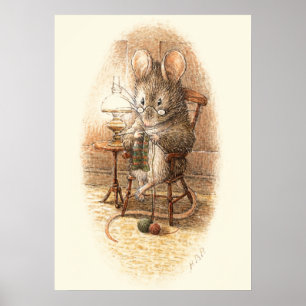 Grandmor Dormus Knitting Poster