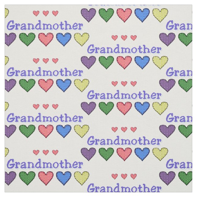 Grandmor Gingham Hearts Tyg (Provkarta)