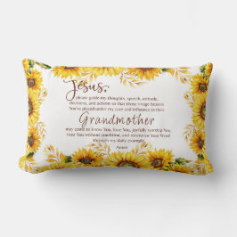 Grandmor Grandma Christian Prayer Anpassade Lumbarkudde