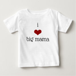 Grandmor Kärlek Big Mamma Grandma Red Heart T Shirt