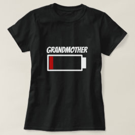 Grandmor Low Battery Energy Humor T Shirt