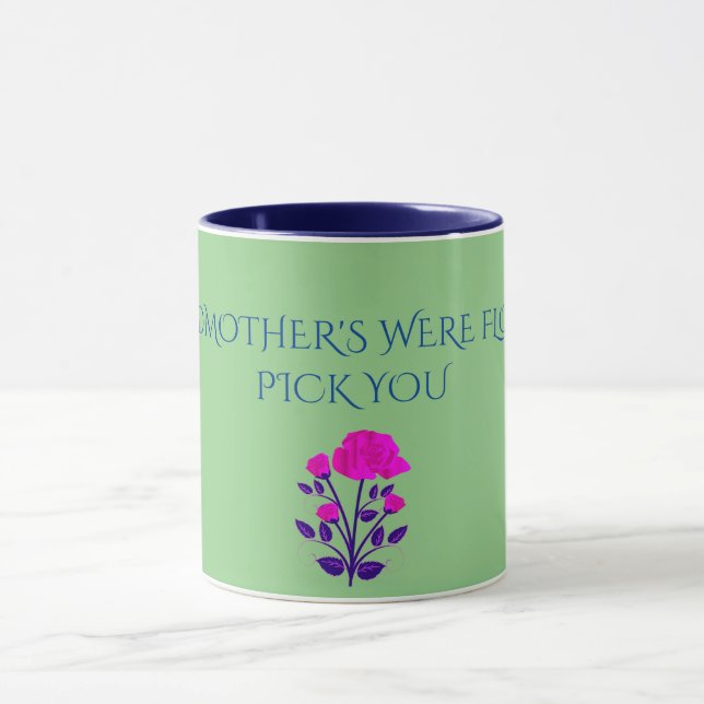 GRANDMOTHER FLOWERED personlig mugg. Mugg (Center)