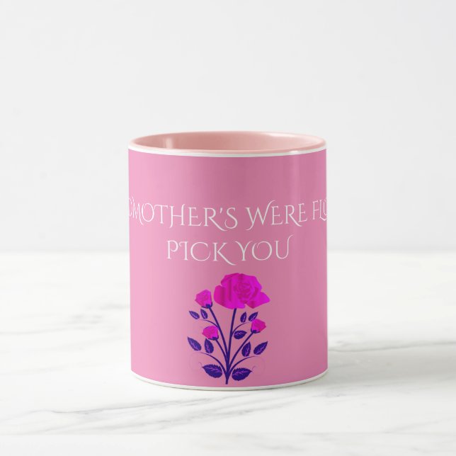 GRANDMOTHER FLOWERED personlig mugg. Mugg (Center)