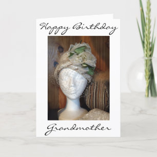 "GRANDMOTHER" OCH EN MYCKET LOVELY DAM = BIRTHDAY KORT