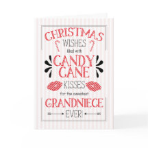Grandniece Candy cane Kisses jul Önskemål
