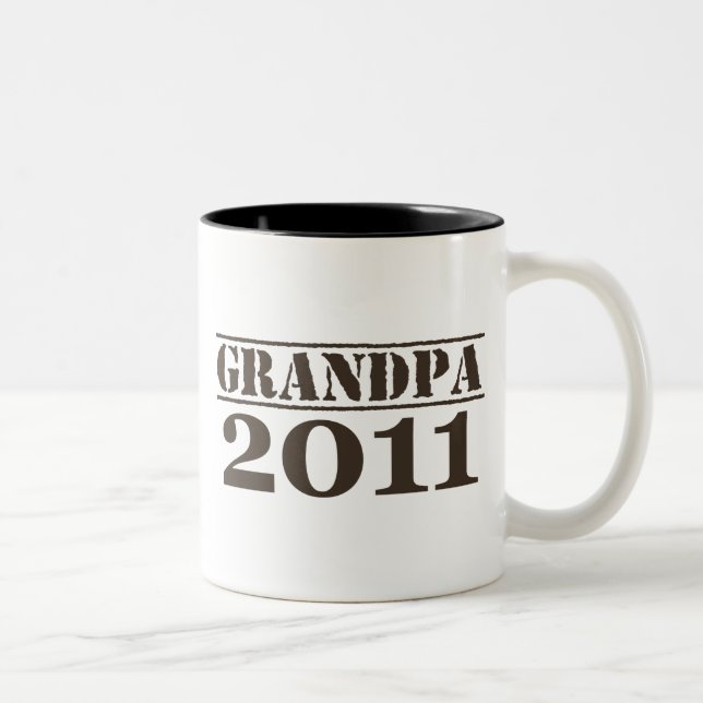 Grandpa 2011 Två-Tonad mugg (Höger)