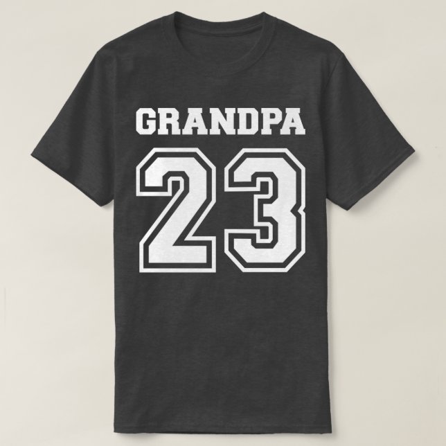 Grandpa 2023 for gravid Notice T Shirt (Design framsida)