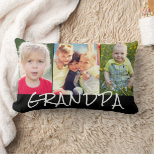 Grandpa 3 Photo Collage Lumbarkudde