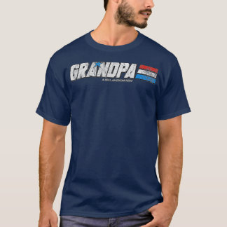 Grandpa A Real American Hero T Shirt