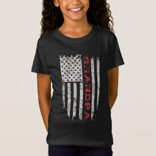 Grandpa American Flagga Fars dag Gifts T Shirt