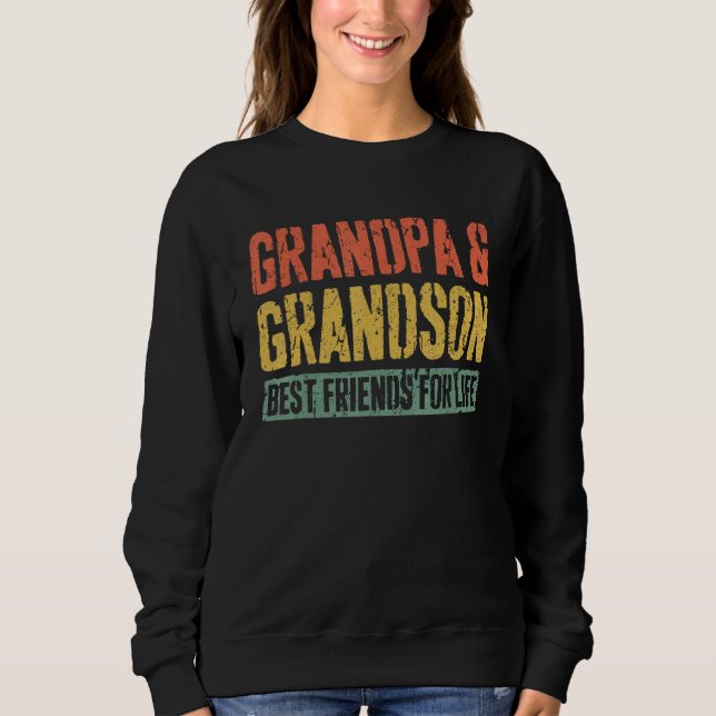 Grandpa And Grandson Best Friends For Life T Shirt (Framsida)
