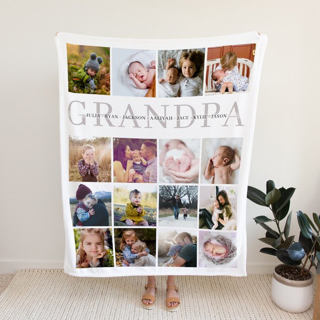 Grandpa Anpassningsbar Personlig Fleecefilt (Skapare uppladdad)