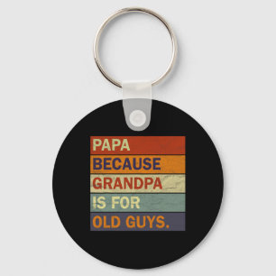 Grandpa Art För manar Grandfather Pappa Parent Far Nyckelring