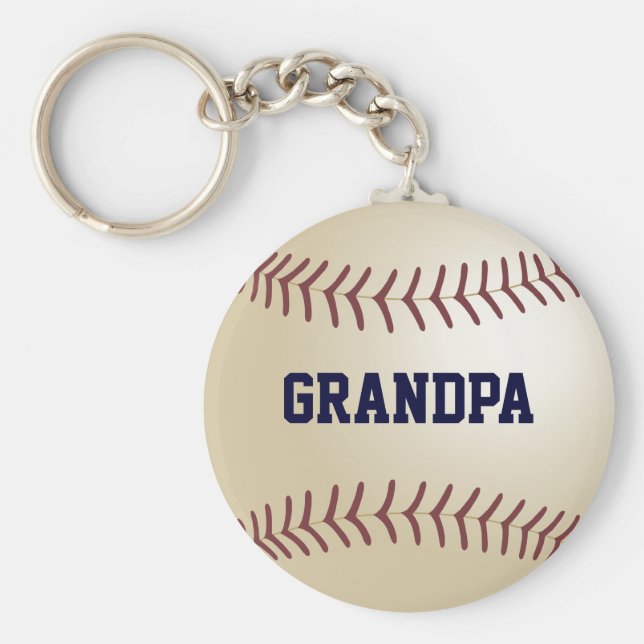 Grandpa Baseboll nyckelring (Framsidan)