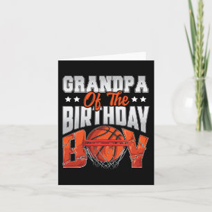 Grandpa basketball födelsedags Boy Family Baller b Kort