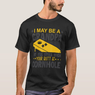 Grandpa Bean Bag Game Cornhole Team T Shirt
