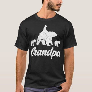 Grandpa Bear Funny Fars dag Dada Grandfather Pu T Shirt