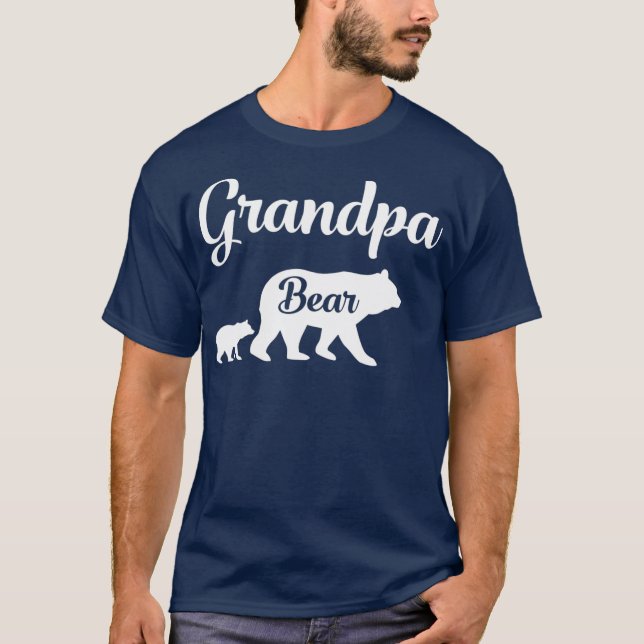 Grandpa Bear T Shirt (Framsida)