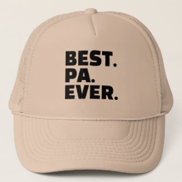 Grandpa Best Pa Aldrig fet typografi Keps