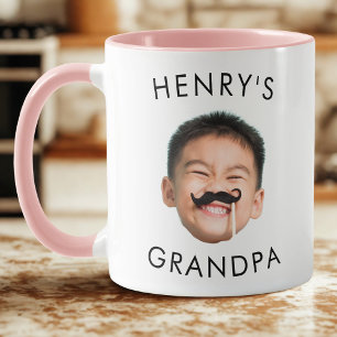 Grandpa Birthday, Baby, Ansikte, Mugg för morfar