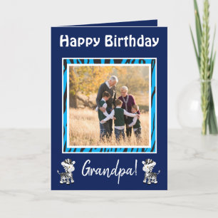 Grandpa Birthday Safari Theme Helgkort