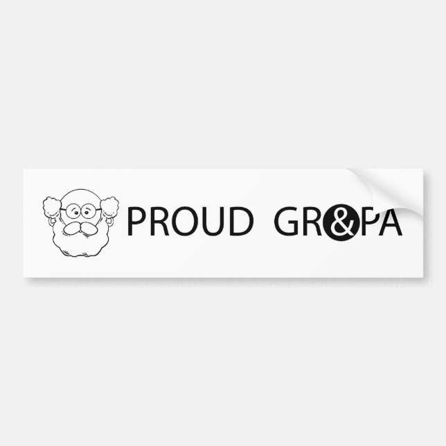 GRANDPA_BUMPER STICKER1 BILDEKAL (Framsidan)