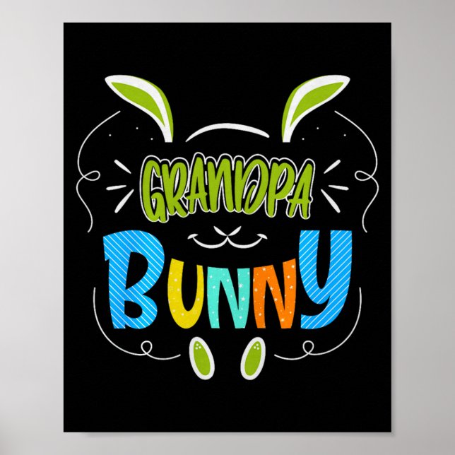 Grandpa Bunny Premium Tri-blend _1  Poster (Framsidan)