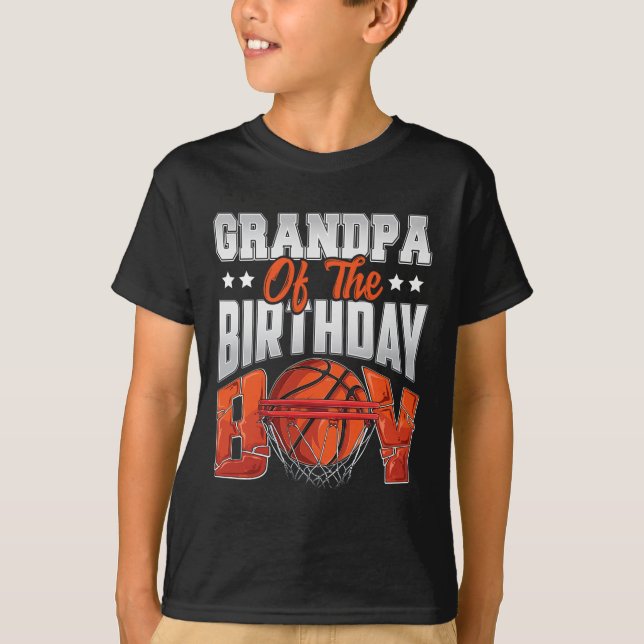 Grandpa Bysketbyll Birthday Boy Byller B-da T Shirt (Framsida)