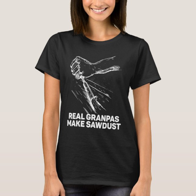 Grandpa Carpenter Verktyg T Shirt (Framsida)