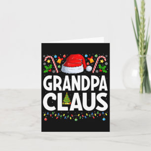 Grandpa Claus Julafton Family Matching Santa Grand Kort