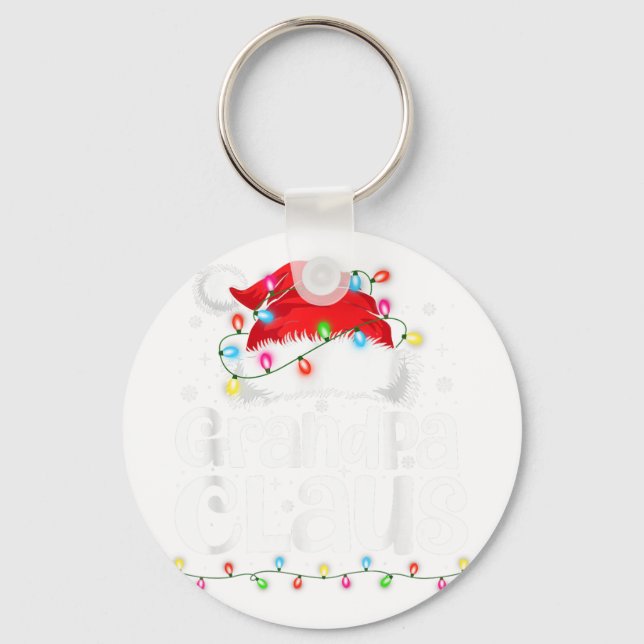 Grandpa Claus Matching Family Christmas Funny Xmas Nyckelring (Framsida)