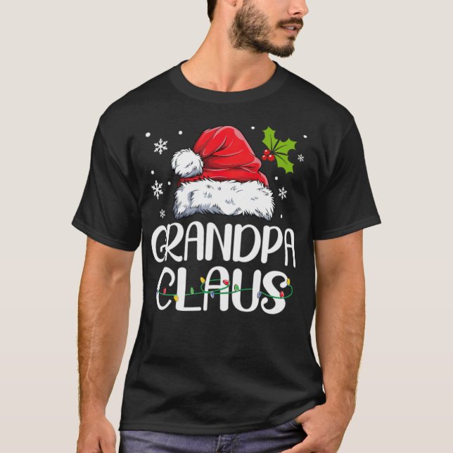 Grandpa Claus Santa Funny jul Pajama gay-bud T Shirt (Framsida)