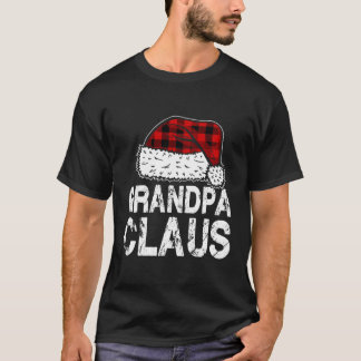 Grandpa Claus Santa Hat Red Buffalo Play Christma T Shirt
