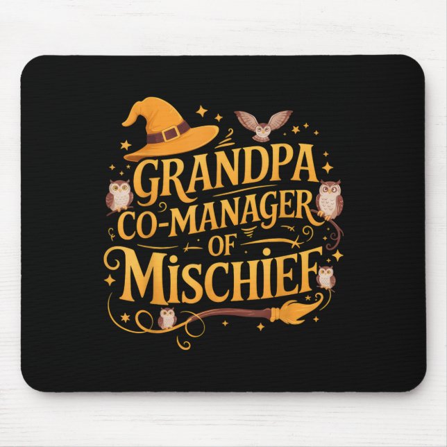 Grandpa Co-manager Of Mischief Birthday Family Mat Musmatta (Framsidan)
