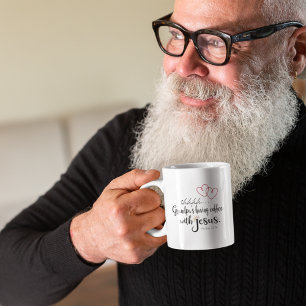 GRANDPA COFFEE JESUS Funny Cute Christian Quote Kaffemugg