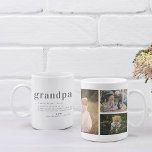 Grandpa Definition | 3 Fotokollage Kaffemugg<br><div class="desc">Modern 3 fotokollage kaffe mugg. Med en söt definition av vad en morfar är med utrymme för anpassningsbar, namn och/eller år. Det här är Far daggåvor som är perfekter för alla pappa. En gåva som han kommer att uppskatta för en livstid! Kan anpassas för alla typer av moniker - pappa,...</div>