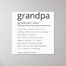 Grandpa Definition, Anpassningsbar Grandpa Gift Bi