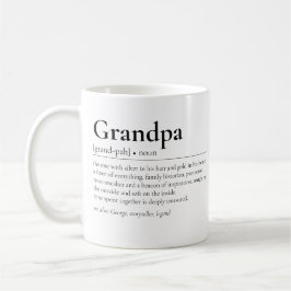 Grandpa Definition Modern Grandfather Grandad Kaffemugg