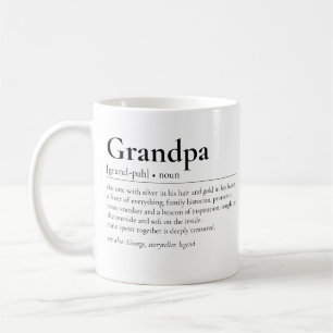 Grandpa Definition Modern Grandfather Grandad Kaffemugg