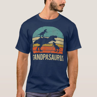 Grandpa Dinosaur Pappa Gift Funny Grandpasaurus 2 T Shirt