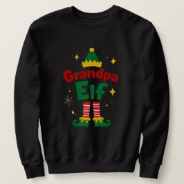 Grandpa Elf Holiday Matching Family Top Lång Ärmad Tröja