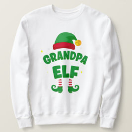 Grandpa Elf Holiday Matching Family Top Lång Ärmad Tröja