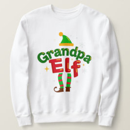 Grandpa Elf Holiday Matching Family Top Lång Ärmad Tröja