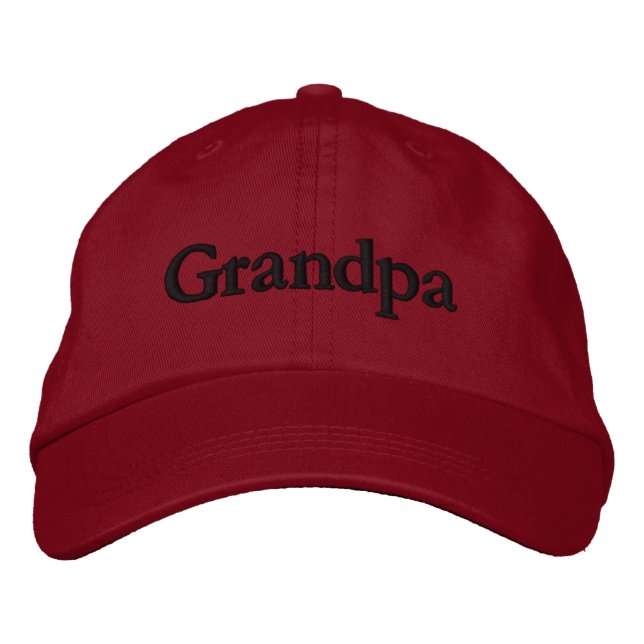 Grandpa Embroized Baseball Cap Hat Broderad Keps (Framsida)
