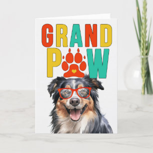 GrandPA English Shepherd GrandDOG Grandföräldrar D Helgkort