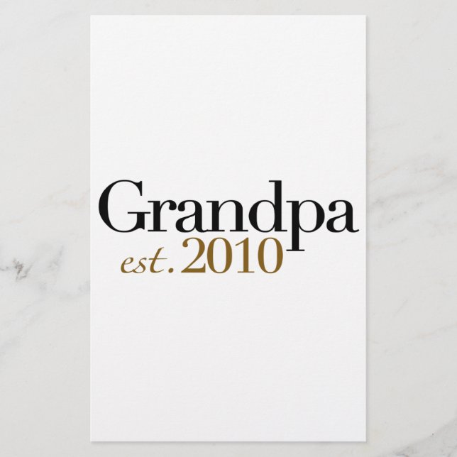 Grandpa Est 2010 Brevpapper (Framsida)