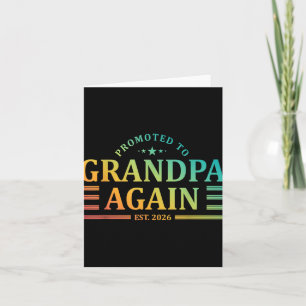 Grandpa Est 2026, första gången Grandpa New Grandf Kort