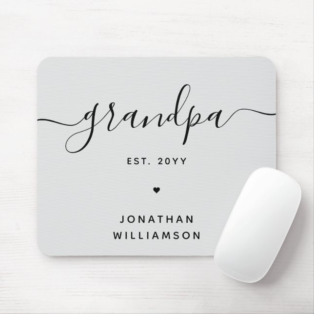 Grandpa Est Anpassningsbar New Grandpa Gifts Musmatta (Med mus)